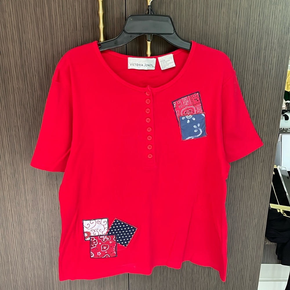 Victoria Jones Red Top